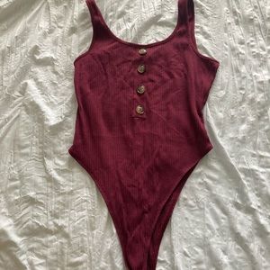 Red Tank Bodysuit